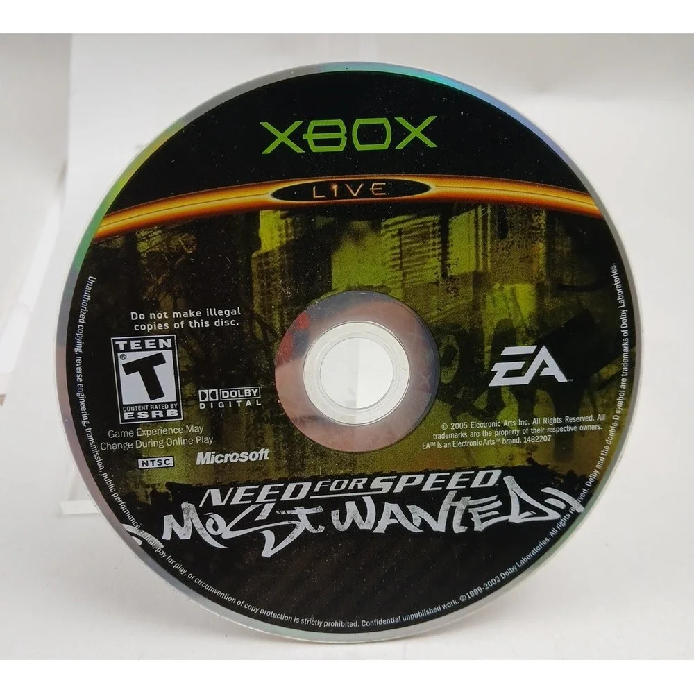 Need for Speed Most Wanted XBOX Original DISC ONLY Black Edition Tested Working